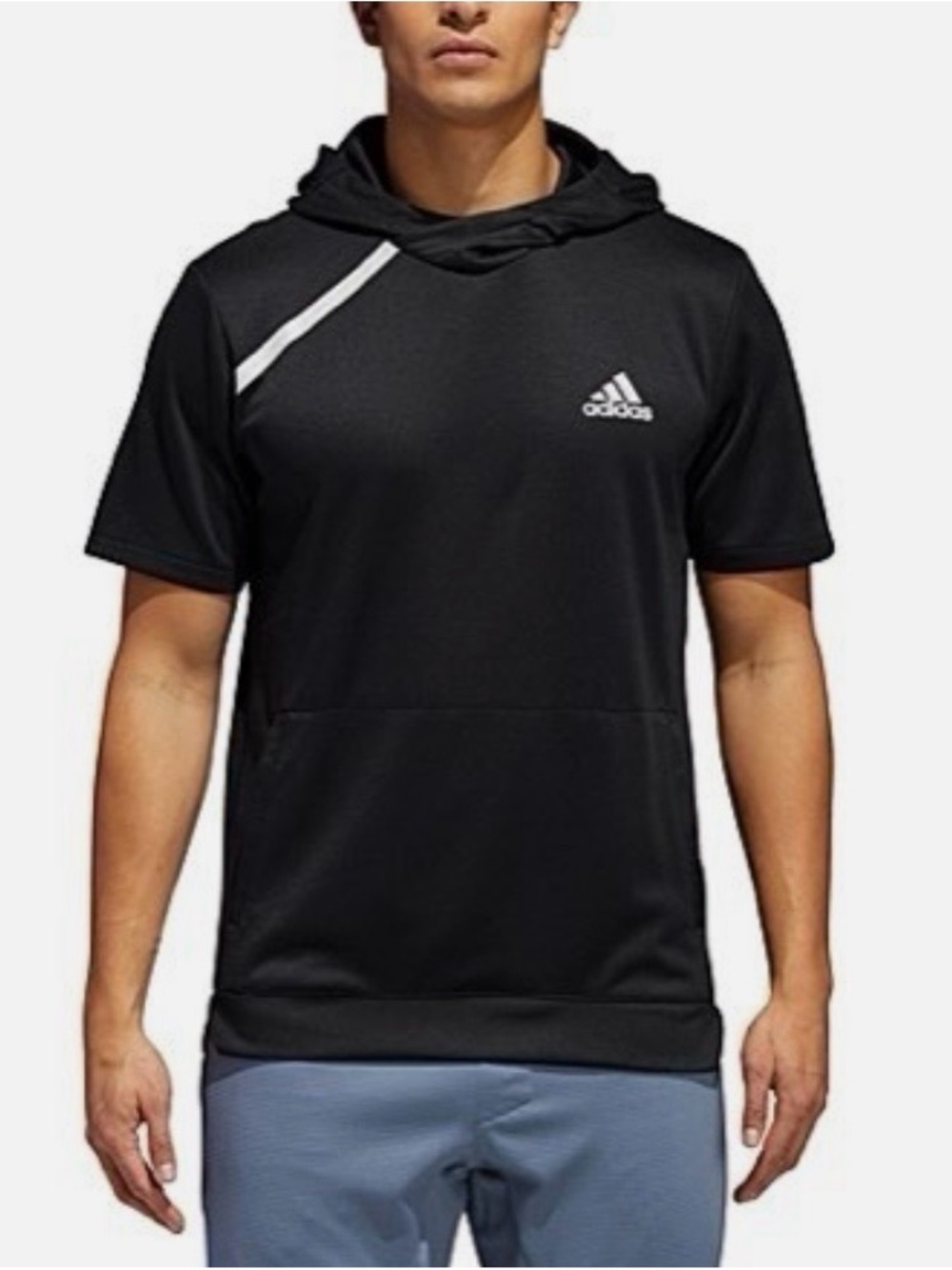 ADIDAS Sport Shooter Short Sleeve Hoodie - Men’s Large - NWOT
